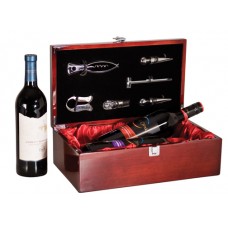 Rosewood Piano Finish Dual Wine Box Set